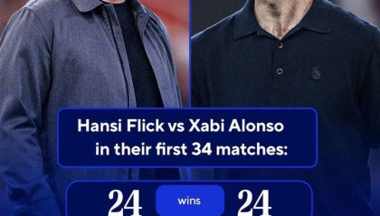 米兰体育官网-同分不同命，阿隆索执教皇马、弗里克执教巴萨前34场战绩相同