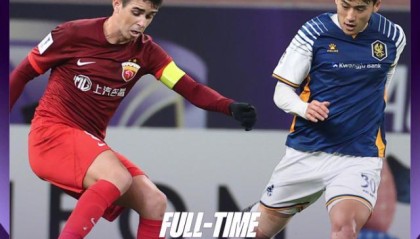 米兰体育官方-【亚冠】奥斯卡点射救主魏震染红 海港1比1光州